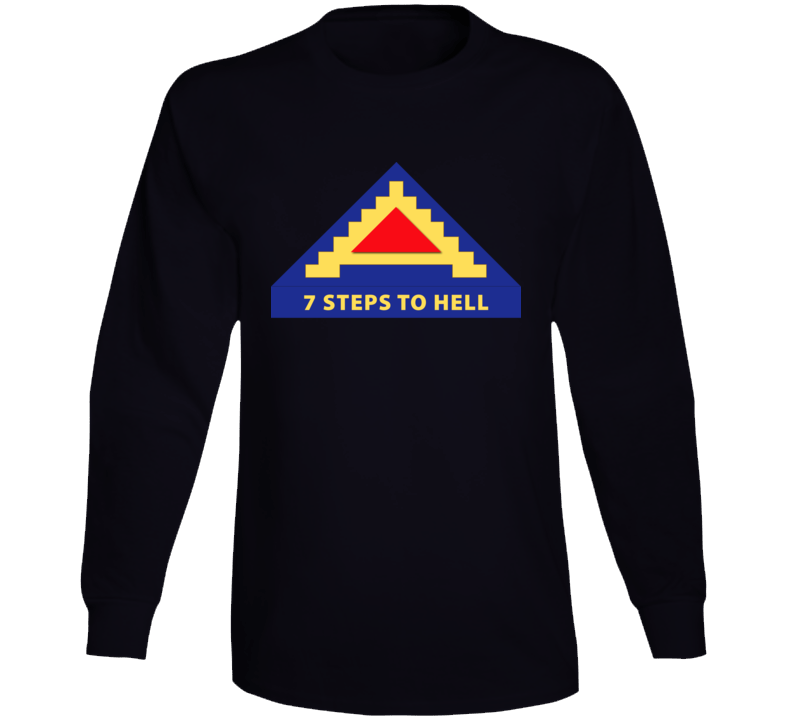 Army - 7th United States Army  W 7 Steps To Hell Long Sleeve