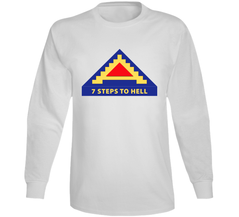 Army - 7th United States Army  W 7 Steps To Hell Long Sleeve