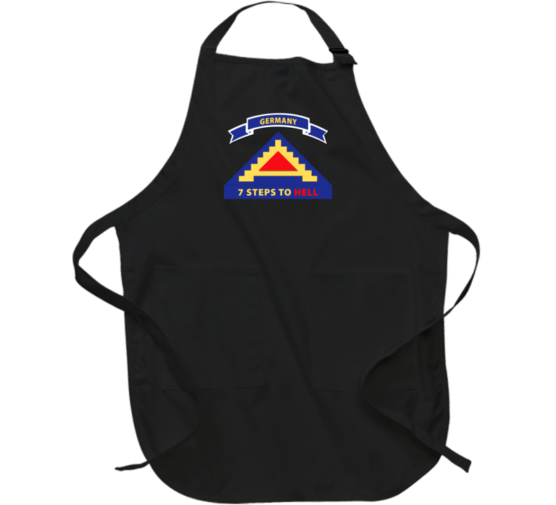 Army - 7th United States Army  W 7 Steps Hell W Scroll Apron