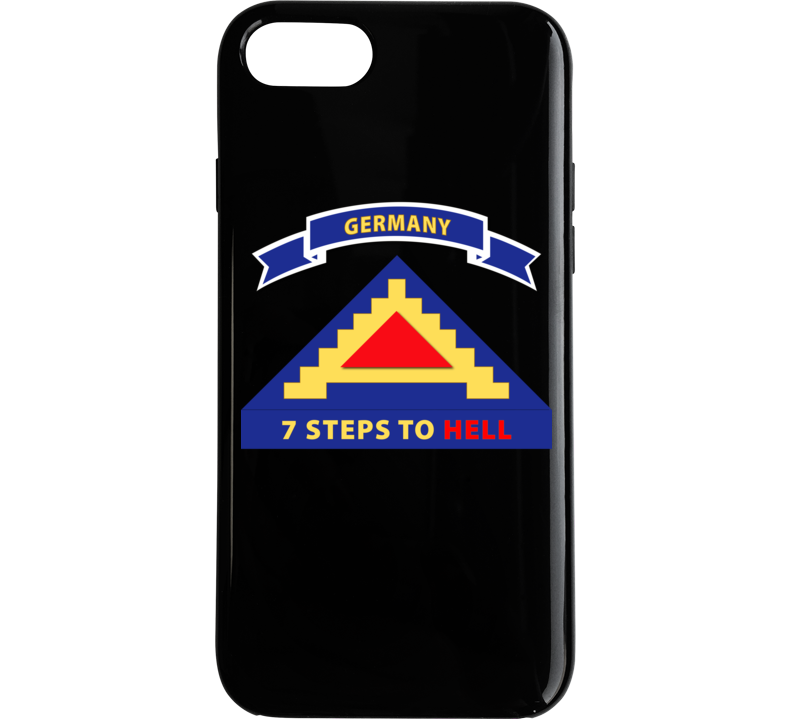 Army - 7th United States Army  W 7 Steps Hell W Scroll Phone Case