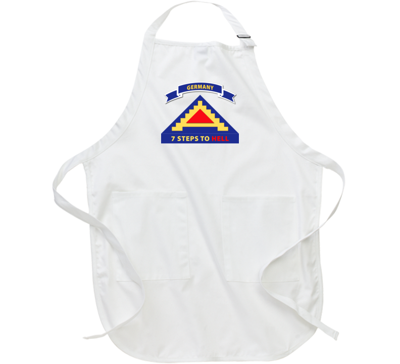 Army - 7th United States Army  W 7 Steps Hell W Scroll Apron