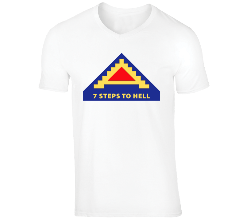 Army - 7th United States Army  W 7 Steps To Hell T Shirt