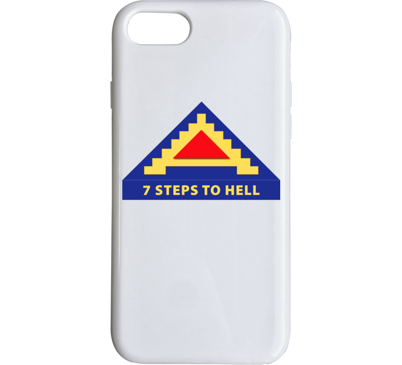 Army - 7th United States Army  W 7 Steps To Hell Phone Case