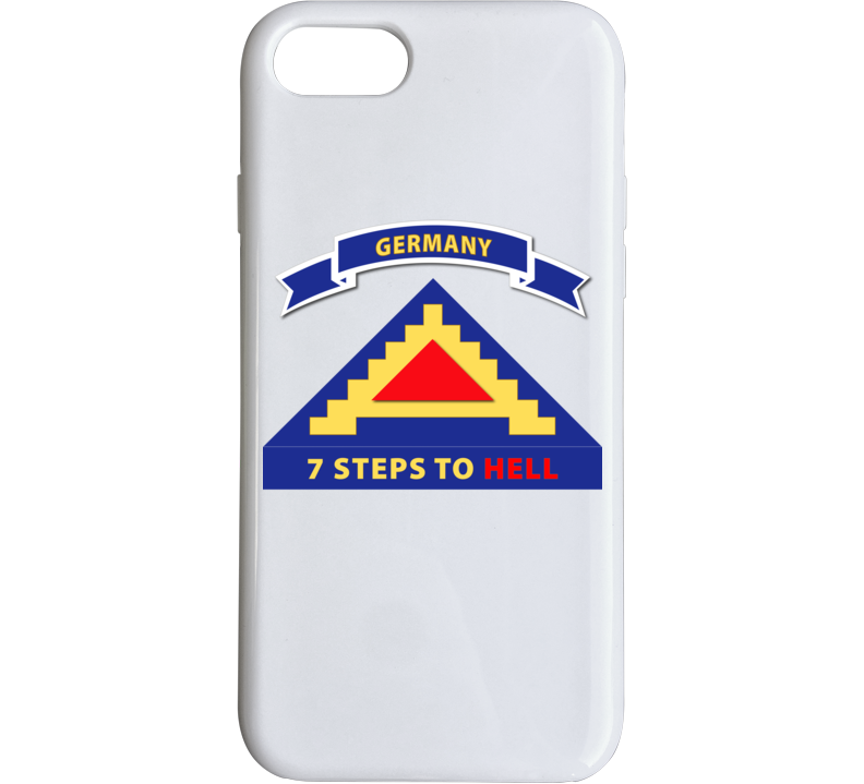 Army - 7th United States Army  W 7 Steps Hell W Scroll Phone Case