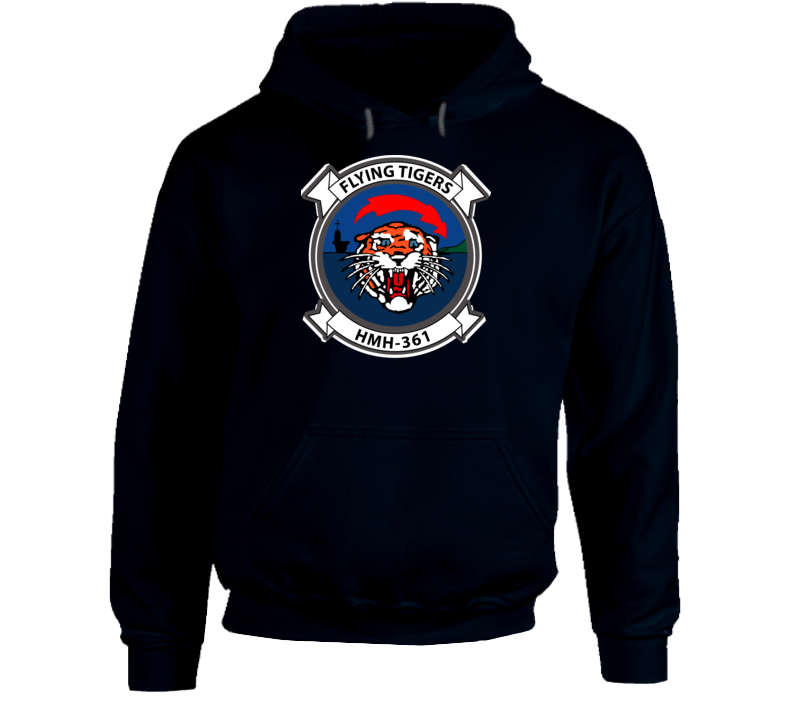 Usmc - Marine Heavy Helicopter Squadron 361 Wo Txt Hoodie