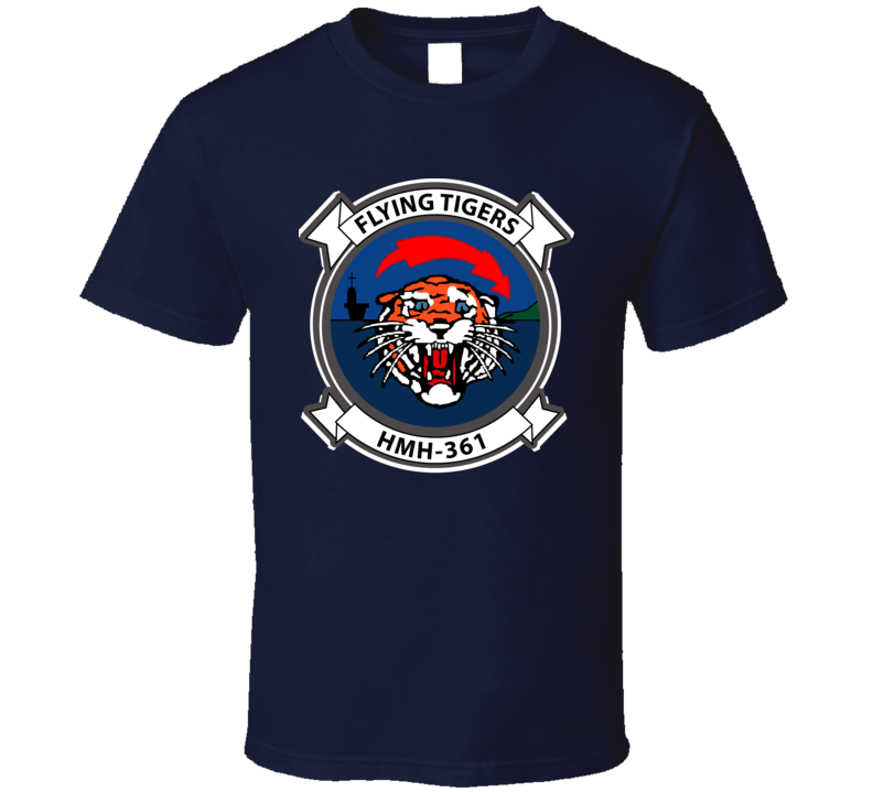 Usmc - Marine Heavy Helicopter Squadron 361 Wo Txt T Shirt