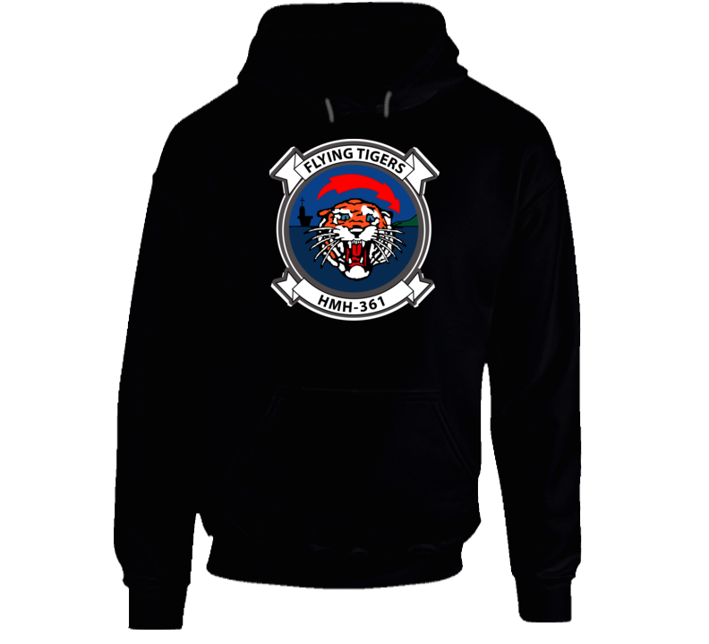 Usmc - Marine Heavy Helicopter Squadron 361 Wo Txt Hoodie