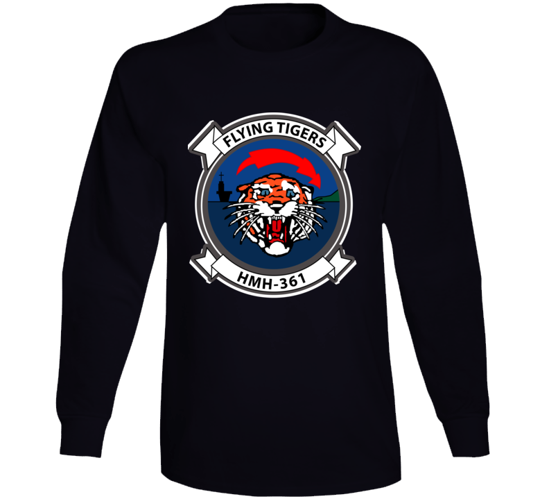 Usmc - Marine Heavy Helicopter Squadron 361 Wo Txt Long Sleeve