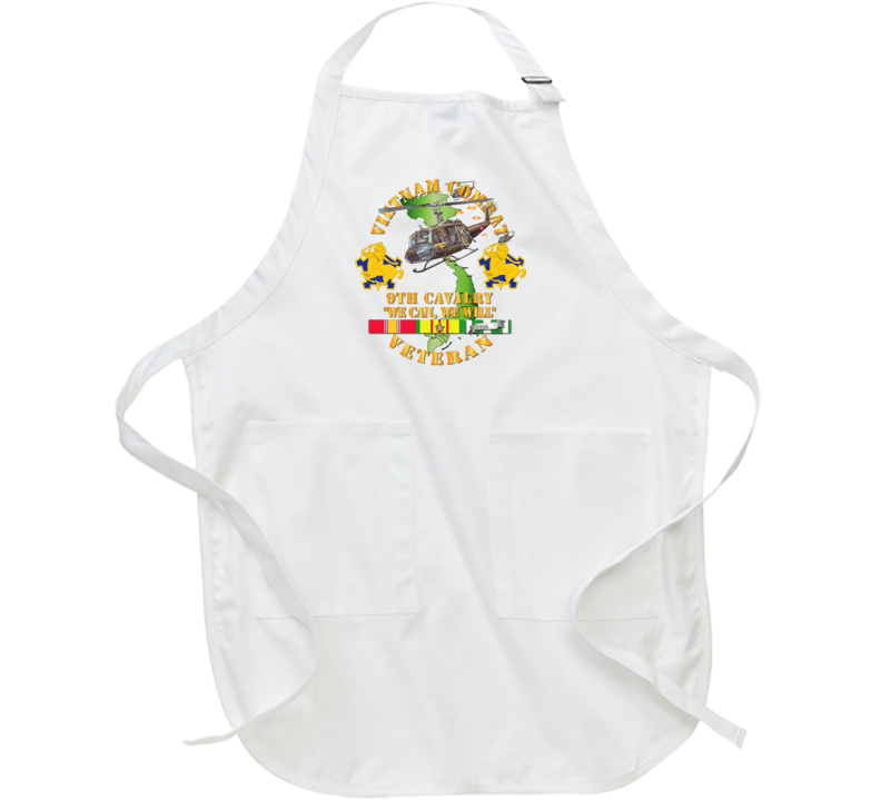 Army - Vietnam Combat Cavalry Veteran W 9th Cav Helicopter Apron