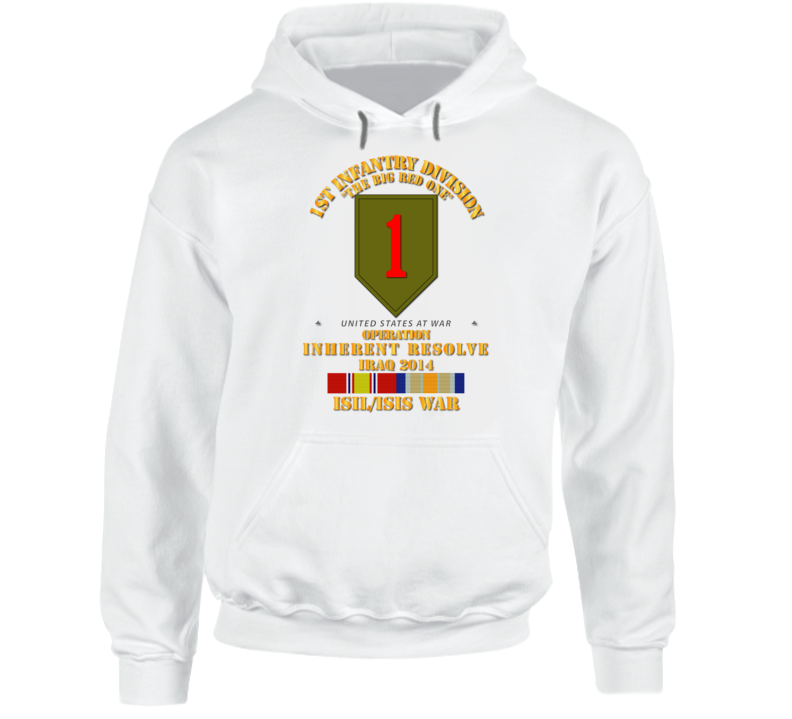 Army - 1st Infantry Division - War W Isis - Svc Oir Hoodie
