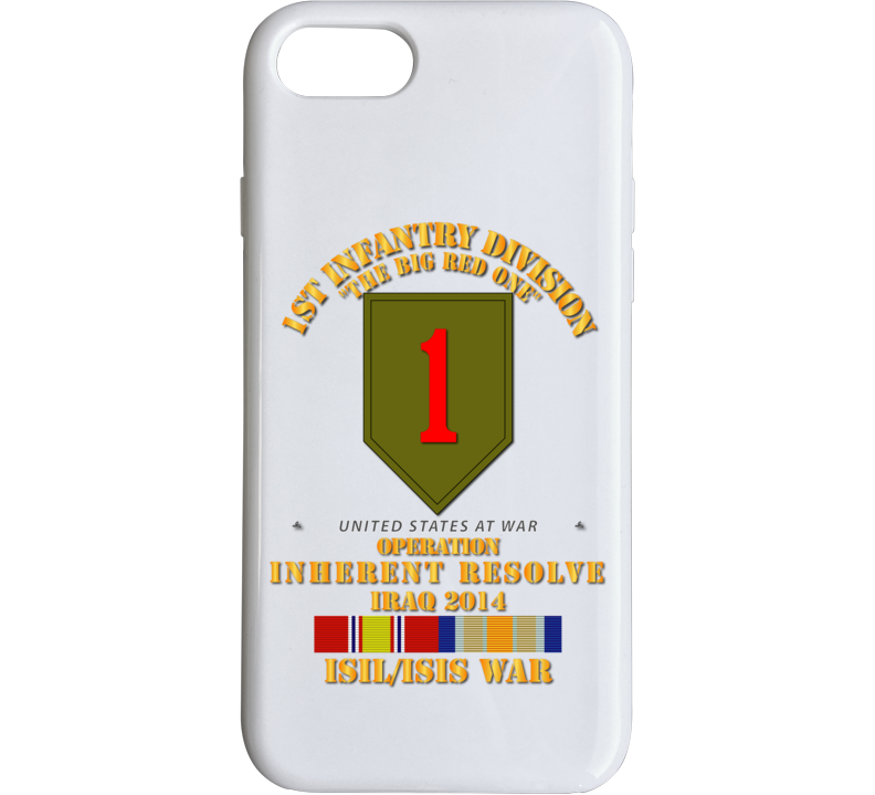 Army - 1st Infantry Division - War W Isis - Svc Oir Phone Case