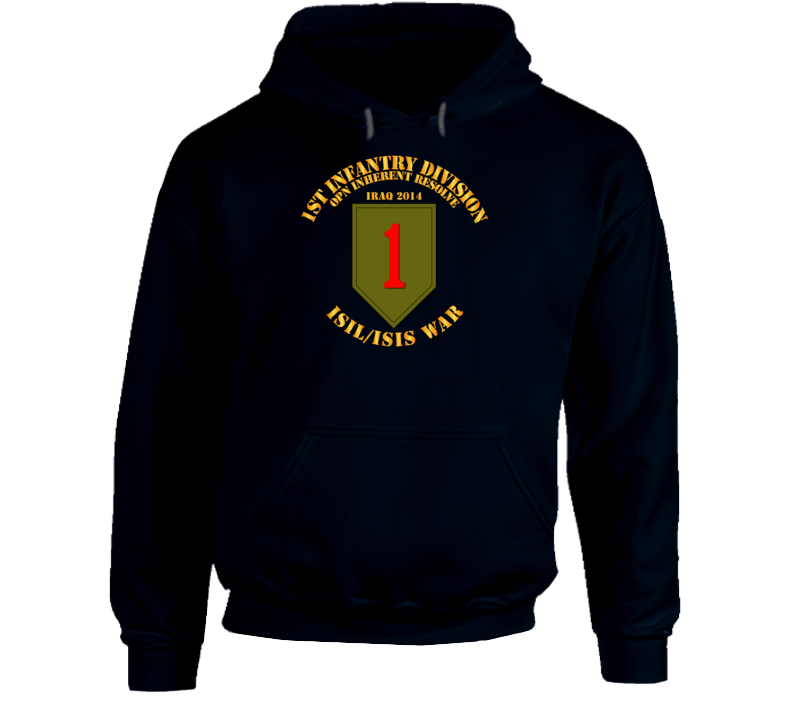 Army - 1st Infantry Div - War W Isis Circle Hoodie