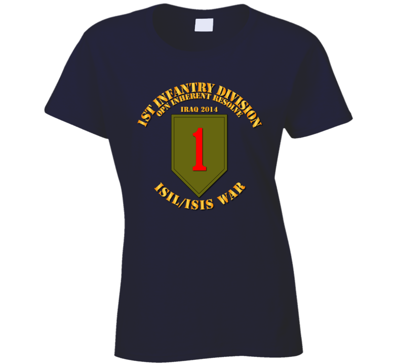 Army - 1st Infantry Div - War W Isis Circle Ladies