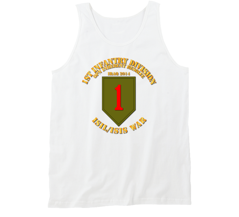 Army - 1st Infantry Div - War W Isis Circle Tanktop