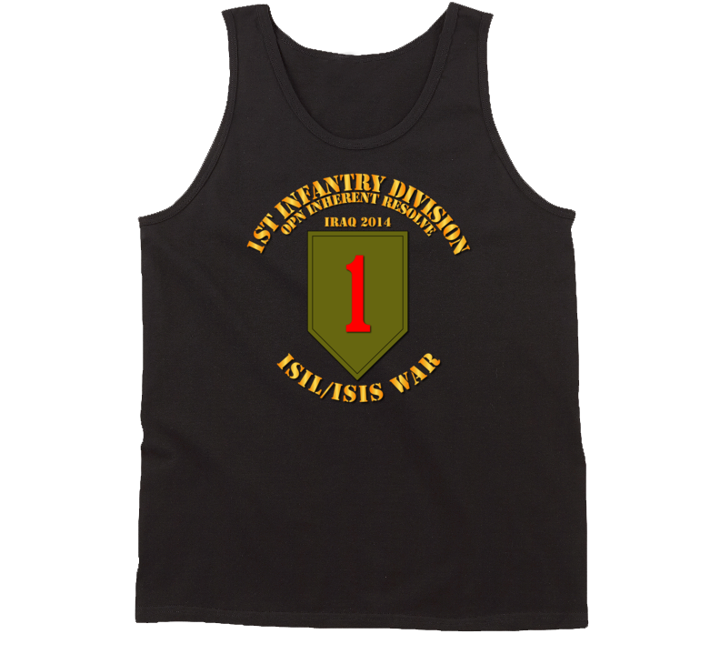 Army - 1st Infantry Div - War W Isis Circle Tanktop