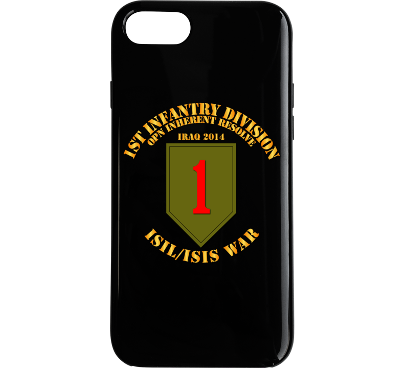 Army - 1st Infantry Div - War W Isis Circle Phone Case