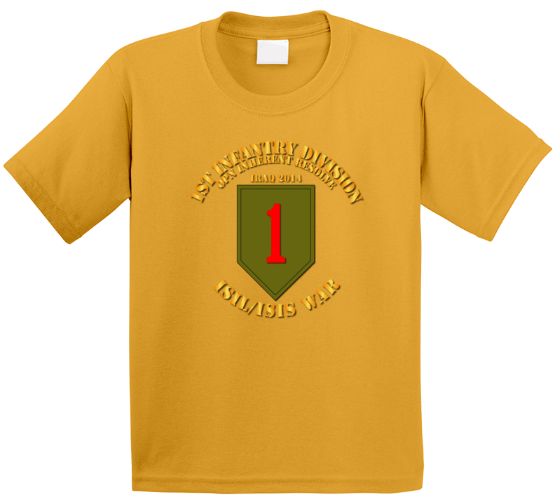 Army - 1st Infantry Div - War W Isis Circle Kids