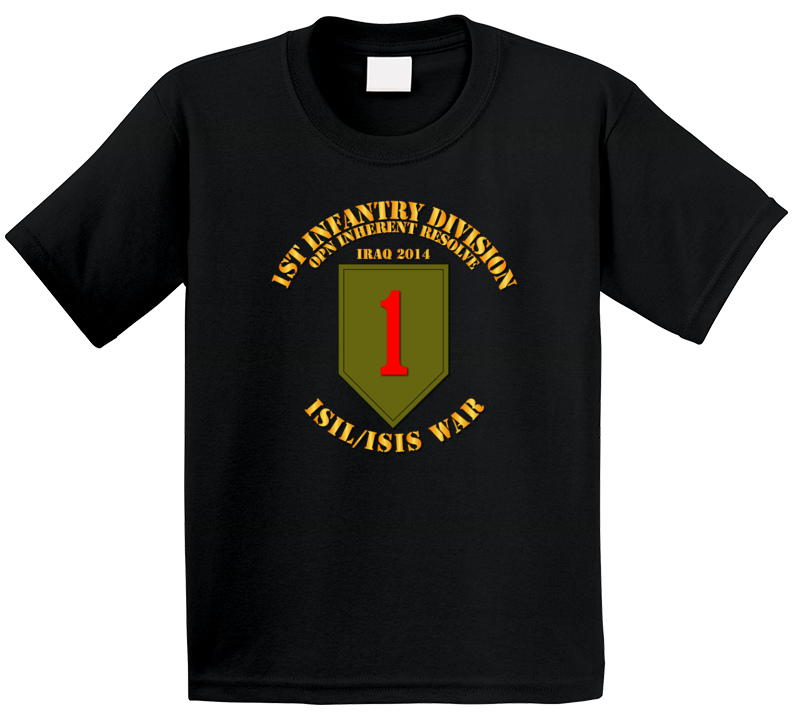 Army - 1st Infantry Div - War W Isis Circle Kids