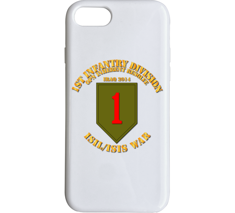 Army - 1st Infantry Div - War W Isis Circle Phone Case