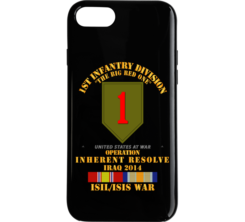 Army - 1st Infantry Division - War W Isis - Svc Oir Phone Case