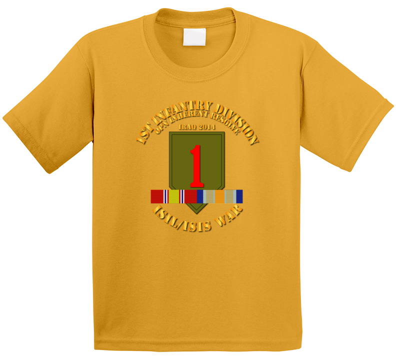 Army - 1st Infantry Div - War W Isis - Svc Oir Circle Kids