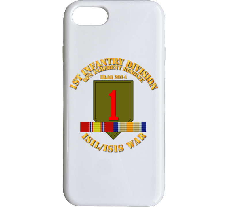 Army - 1st Infantry Div - War W Isis - Svc Oir Circle Phone Case
