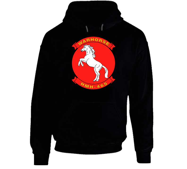 Usmc - Marine Heavy Helicopter Squadron 465 Wo Txt Hoodie