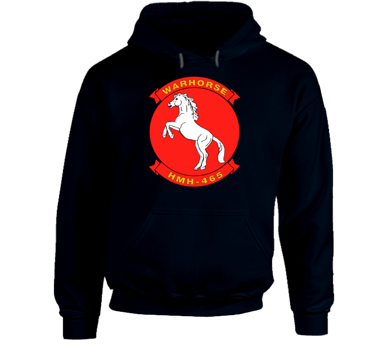 Usmc - Marine Heavy Helicopter Squadron 465 Wo Txt Hoodie