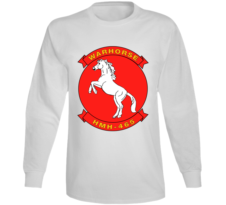 Usmc - Marine Heavy Helicopter Squadron 465 Wo Txt Long Sleeve
