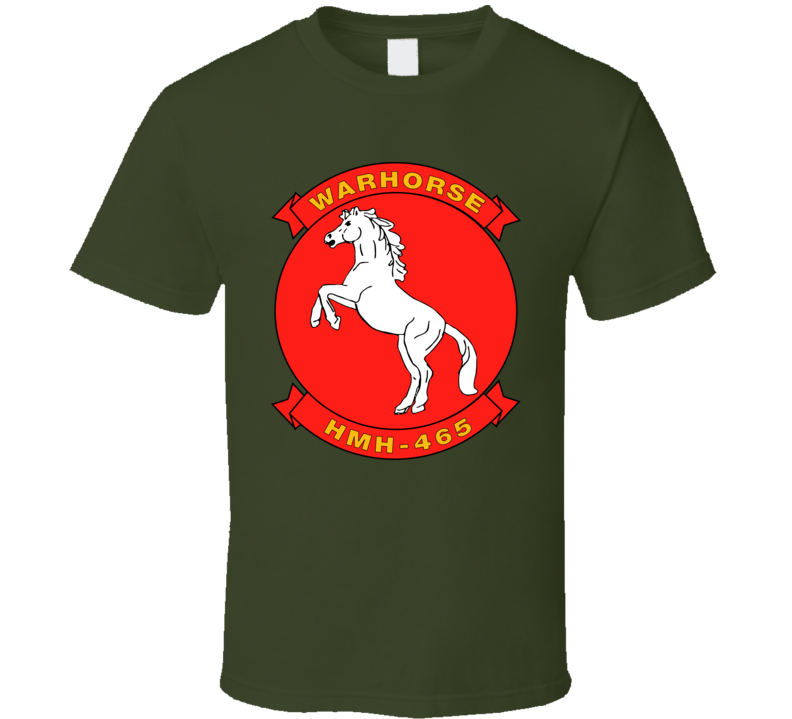 Usmc - Marine Heavy Helicopter Squadron 465 Wo Txt T Shirt