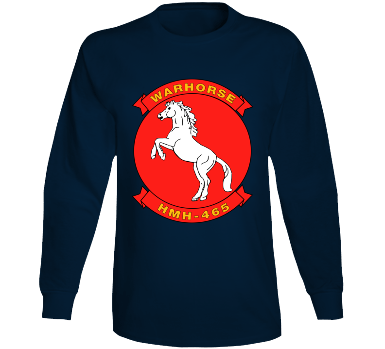 Usmc - Marine Heavy Helicopter Squadron 465 Wo Txt Long Sleeve