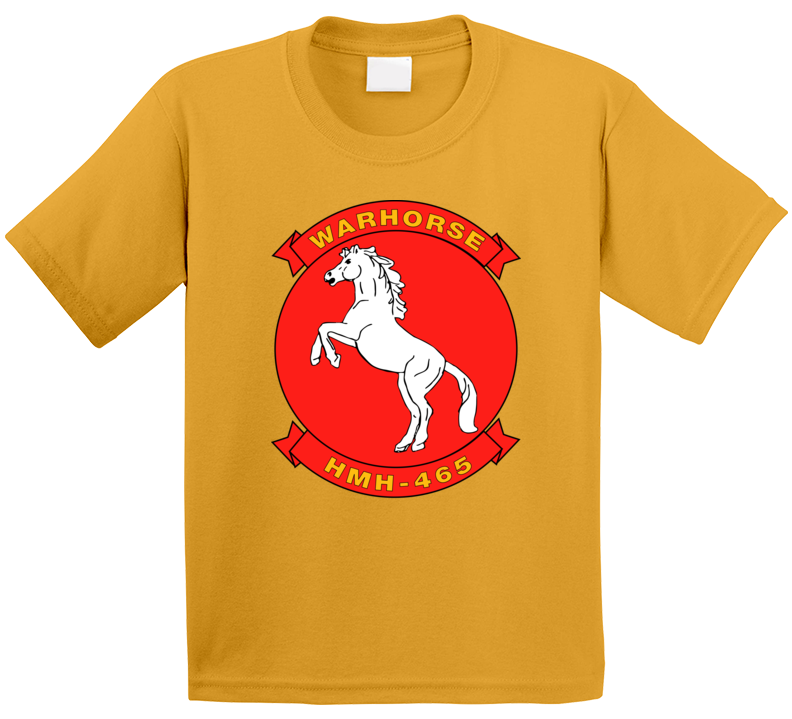 Usmc - Marine Heavy Helicopter Squadron 465 Wo Txt T Shirt