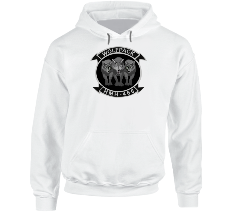USMC - Marine Heavy Helicopter Squadron 466 - 3 Wolves wo Txt Hoodie