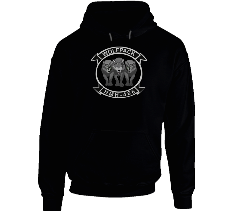 USMC - Marine Heavy Helicopter Squadron 466 - 3 Wolves wo Txt Hoodie