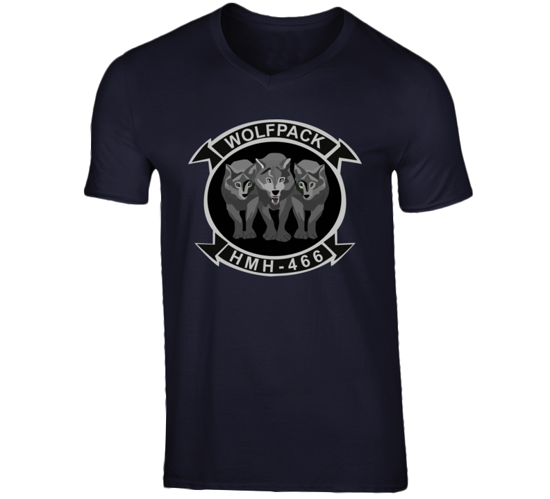 USMC - Marine Heavy Helicopter Squadron 466 - 3 Wolves wo Txt T Shirt