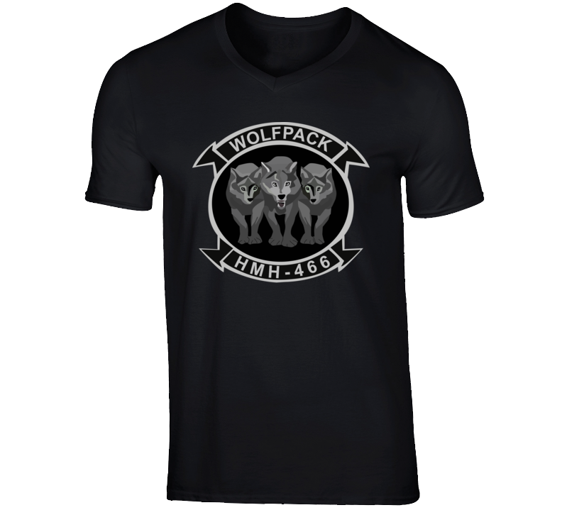USMC - Marine Heavy Helicopter Squadron 466 - 3 Wolves wo Txt T Shirt