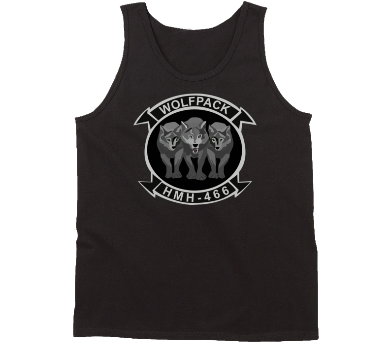 USMC - Marine Heavy Helicopter Squadron 466 - 3 Wolves wo Txt Tanktop
