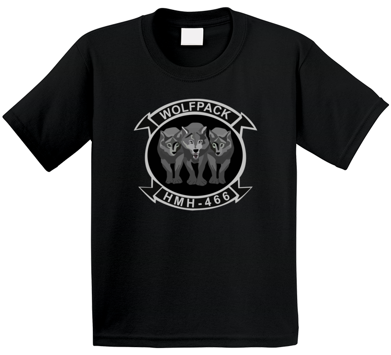 USMC - Marine Heavy Helicopter Squadron 466 - 3 Wolves wo Txt T Shirt