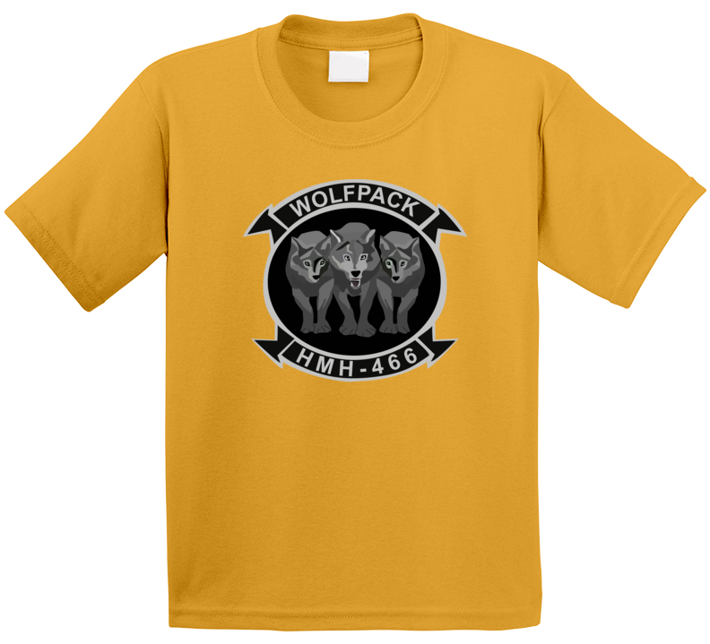 USMC - Marine Heavy Helicopter Squadron 466 - 3 Wolves wo Txt T Shirt