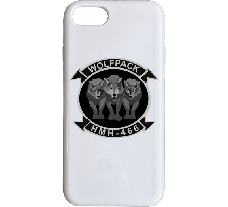 USMC - Marine Heavy Helicopter Squadron 466 - 3 Wolves wo Txt Phone Case