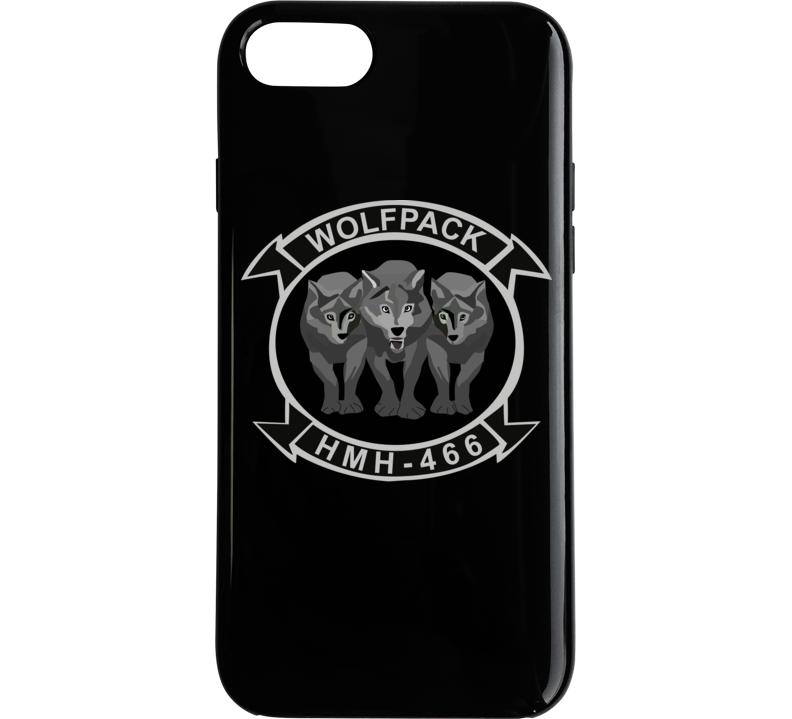 USMC - Marine Heavy Helicopter Squadron 466 - 3 Wolves wo Txt Phone Case