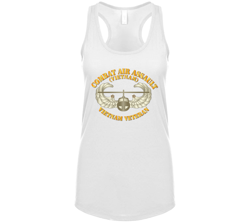 Army - Combat Air Assault - Vietnam W 2 Star Ladies Tanktop