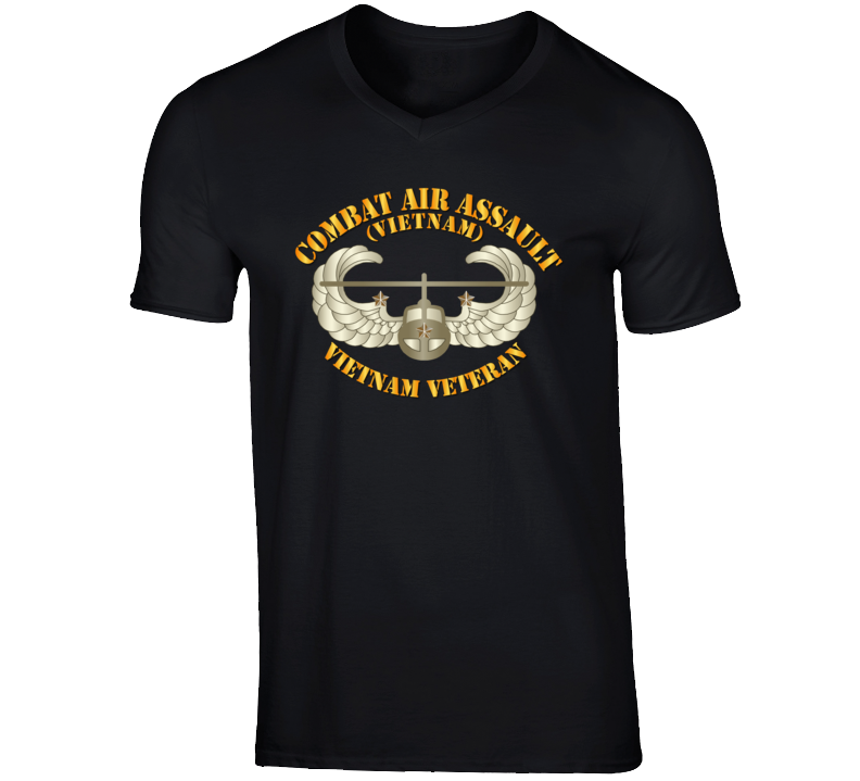 Army - Combat Air Assault - Vietnam W 3 Star V-neck