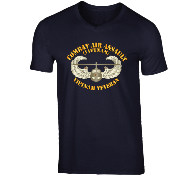Army - Combat Air Assault - Vietnam W 3 Star V-neck