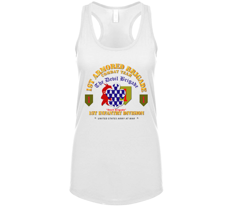 Army - 1st Armored Brigade Combat Team - 1st Inf Div - Devil Bde Ladies Tanktop