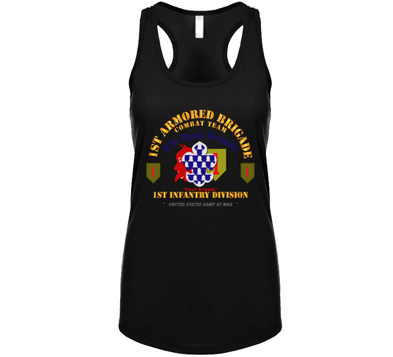 Army - 1st Armored Brigade Combat Team - 1st Inf Div - Devil Bde Ladies Tanktop