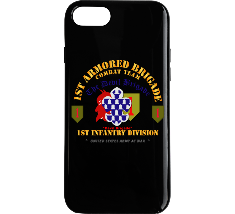 Army - 1st Armored Brigade Combat Team - 1st Inf Div - Devil Bde Phone Case