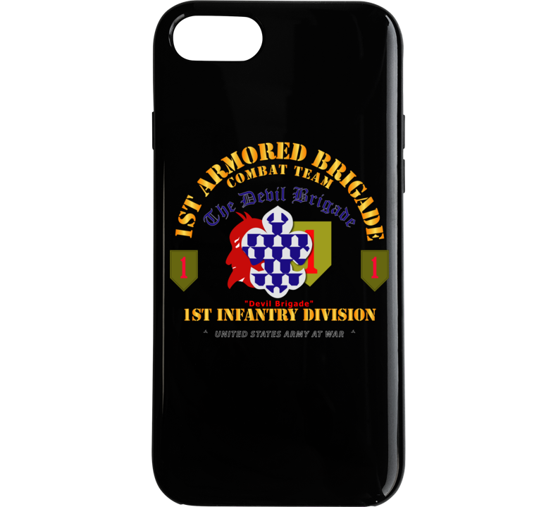 Army - 1st Armored Brigade Combat Team - 1st Inf Div - Devil Bde V1 Phone Case