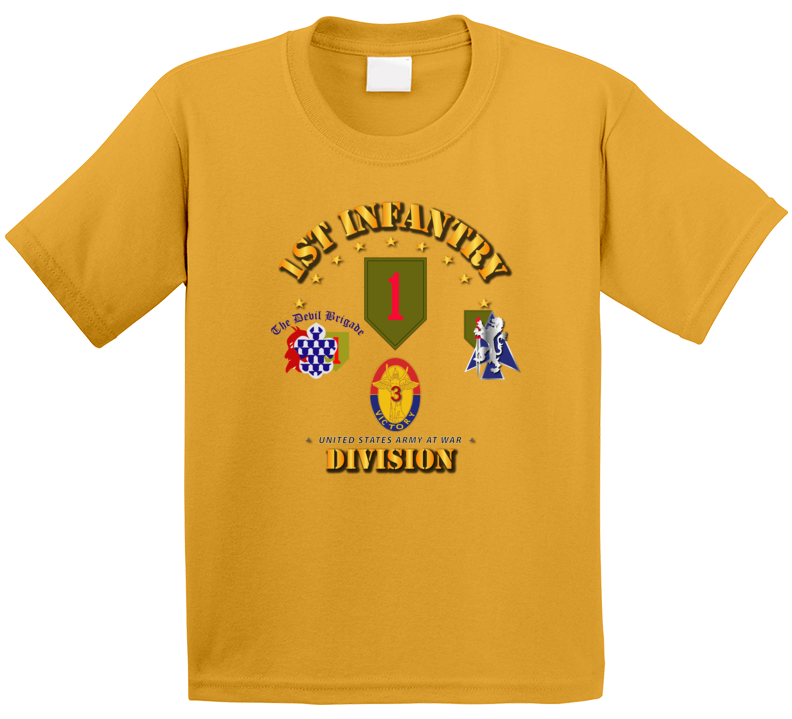 Army - 1st Infantry Division W Bcts T Shirt