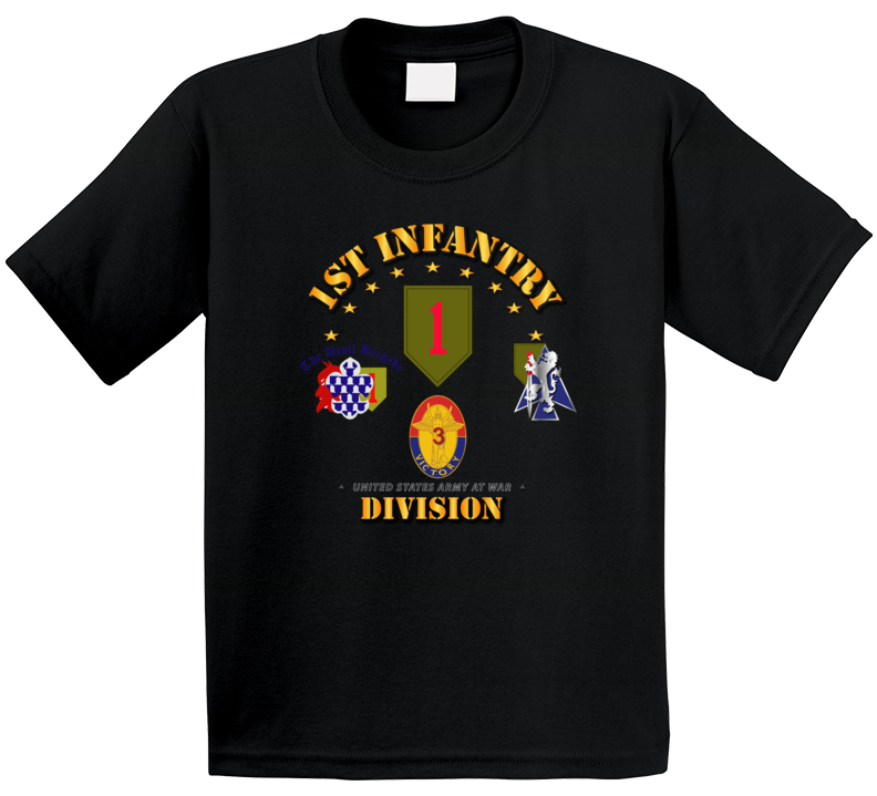 Army - 1st Infantry Division W Bcts T Shirt